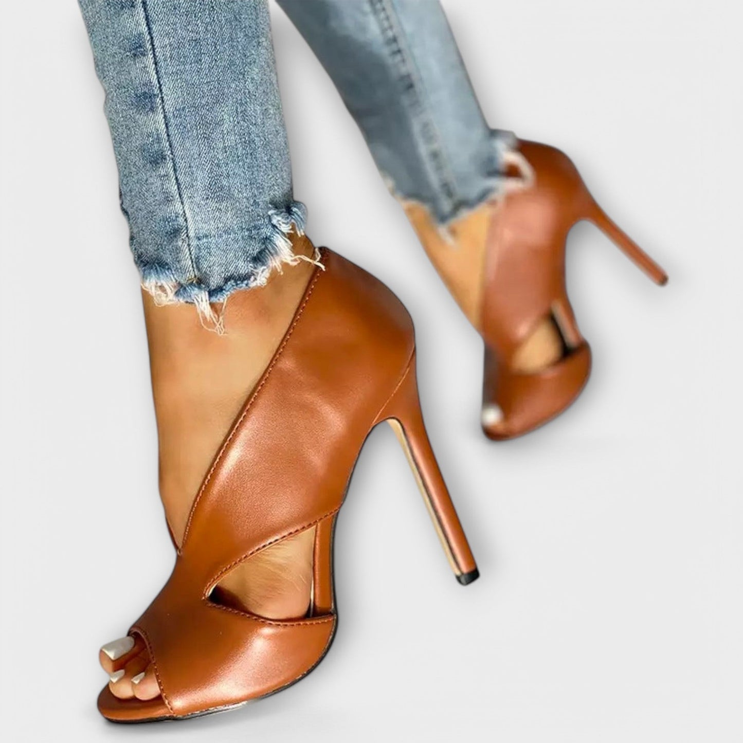 Sandra- Sandalias ortopédicas modernas con tacón elegante