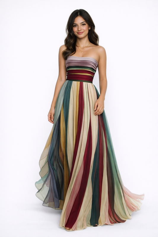 Flora - Vestido Largo de Tejido Premium