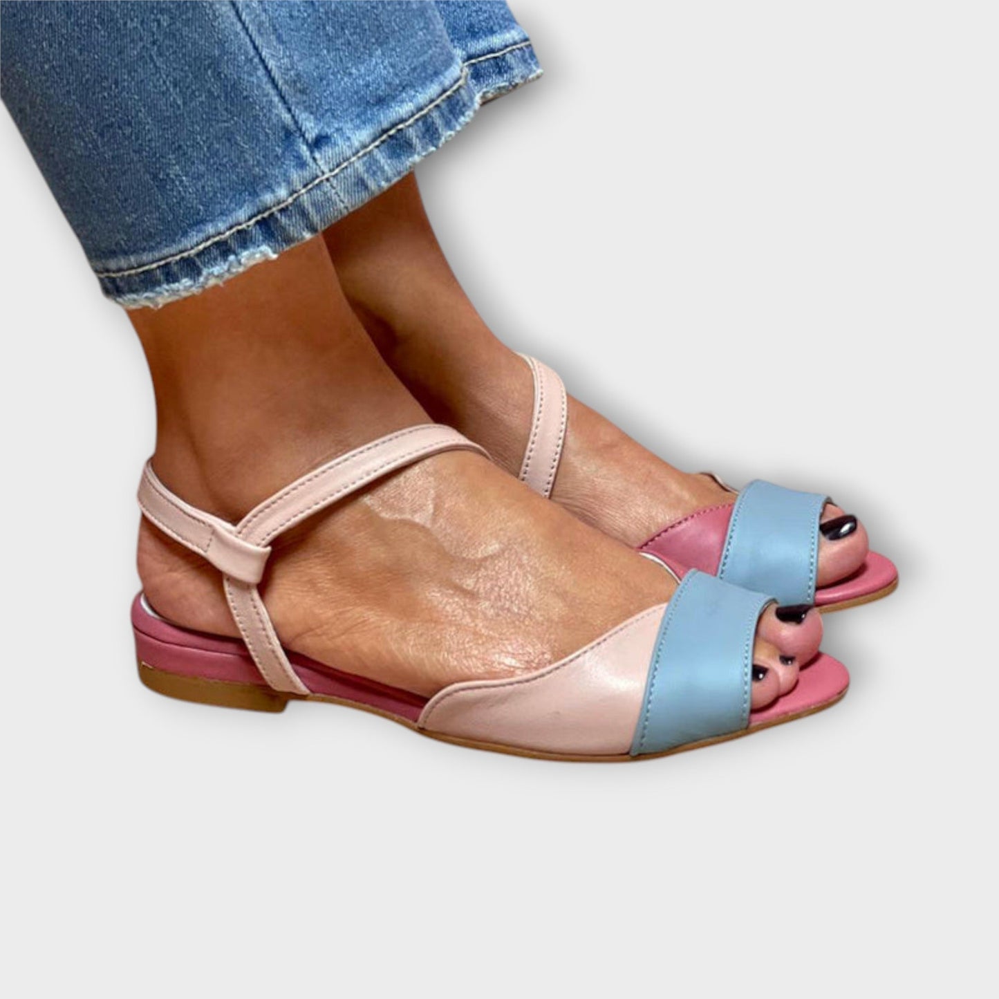 Roselina – Juego de colores en tacones de bloque